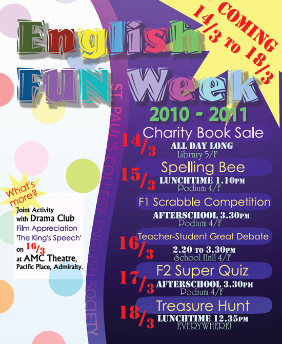English Week 2010-2011
